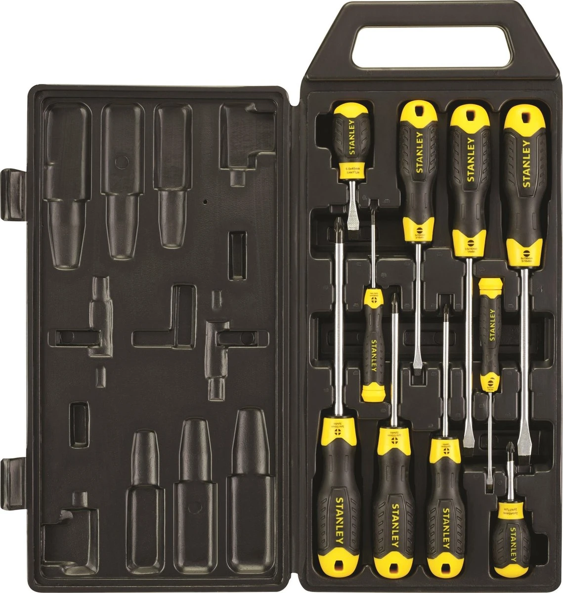 STANLEY 2-65-005 Schroevendraaierset - 10-delig - Inclusief Koffer 4 STANLEY 2-65-005 Schroevendraaierset - 10-delig - Inclusief Koffer - Afbeelding 2