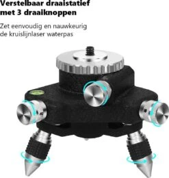Hilda Zelfnivellerende Kruislijnlaser Met 12 Lijnen - Inclusief Muurbeugel En 360 Graden Statief - Groene Lasers - Waterproof - Laserwaterpas - Met Opbergkoffer -Makita Winkel 1140x1200 6