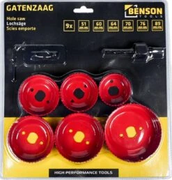 Benson Gatenzaag Set 51, 60, 64, 70, 76 En 89 Mm - 9 Delig -Makita Winkel 1150x1200 1