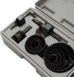 Merkloos Gatenzaagset 11-delig – Hole Saws 19mm, 22mm, 28mm, 32mm, 38mm, 44mm, 51mm En 64 Mm – 8 Stuks Gatenzaagset Voor Hout, Gipsplaat En Kunststof Buis -Makita Winkel 1153x1200