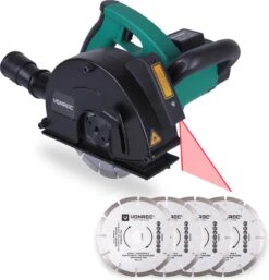 VONROC Muurfrees | Sleuvenfrees Met Laser – 1700W – 150mm – Incl. 6 Diamantschijven, Stofzuig Adapter En Opbergtas -Makita Winkel 1153x1200 4