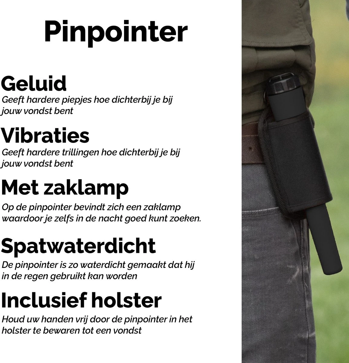 Dayshake Pinpointer - Metaal Detector Professioneel - Oranje - Metaaldetector Voor Volwassenen / Kinderen 4 Dayshake Pinpointer - Metaal Detector Professioneel - Oranje - Metaaldetector Voor Volwassenen / Kinderen - Afbeelding 2