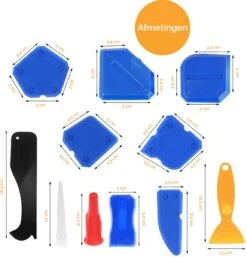 Kit Schraper Set – 18 Delig - Kitspatel – Kit Tool – Siliconen Verwijderaar – Kitstrijker – Kitverwijderaar Afstrijkrubber -Makita Winkel 1154x1200 14