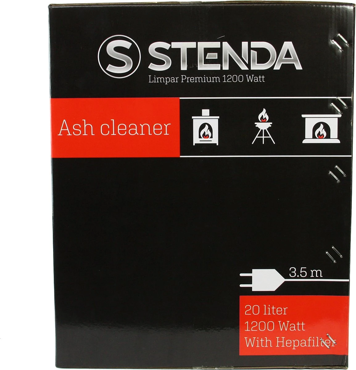 Stenda Aszuiger - Limpar Premium 1200 Watt - Incl. Accessoires - Incl. Blaasfunctie En Vervangbaar Hepa Filter - Mat Zwart - BBQ - Open Haard - Pelletkachel - 3,5 Mtr Kabel 19 Stenda Aszuiger - Limpar Premium 1200 Watt - Incl. Accessoires - Incl. Blaasfunctie En Vervangbaar Hepa Filter - Mat Zwart - BBQ - Open Haard - Pelletkachel - 3,5 Mtr Kabel - Afbeelding 17