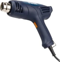 FERM HAM1015 - Heteluchtpistool/ Verfbrander 2000W - 2 Temperatuurstanden – Incl. 2 Opzetstukken En Koffer