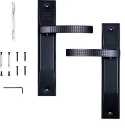 Tokyo - Deurklink Set Op Schild - Mat Zwart - Met Terugslagveer -Makita Winkel 1158x1200 10