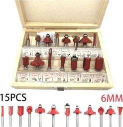 Merkloos Bovenfrezenset 15 Delig - Frezenset 15-delig - Frezenset Voor Bovenfrees - Schachtdiameter 6mm In Hout Koffer 31 Merkloos Bovenfrezenset 15 Delig - Frezenset 15-delig - Frezenset Voor Bovenfrees - Schachtdiameter 6mm In Hout Koffer -Makita Winkel 1161x1200 9