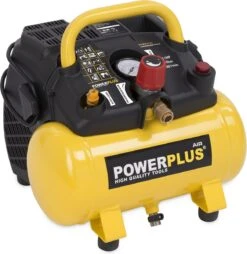 Powerplus POWX1721 Compressor - Luchtcompressor - 1100W - 8 Bar - Olievrij - 6L Tankinhoud