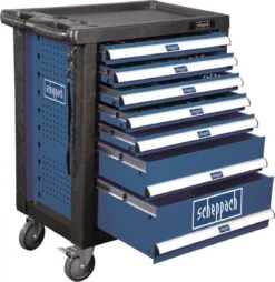 Scheppach TW1000 - Gevulde Gereedschapskar - 263-delig