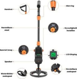 Hunter® Metaaldetector | Draaibaar En Verstelbaar | Detectie Apparaat | Ultra Lichtgewicht | LCD Display | Zoekspoel Waterdicht | Kinderen En Volwassenen | Munten Zoeken | Grote Precisie | Schatzoeken | Goud Vinden -Makita Winkel 1169x1200 7