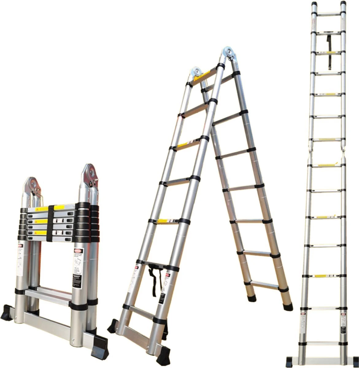 Truskore® Multifunctionele Telescopische Ladder 4.4 Meter - Incl. Draagtas - Aluminium - Telescoop Ladder - Stevig & Vertrouwd 3 Truskore® Multifunctionele Telescopische Ladder 4.4 Meter - Incl. Draagtas - Aluminium - Telescoop Ladder - Stevig & Vertrouwd
