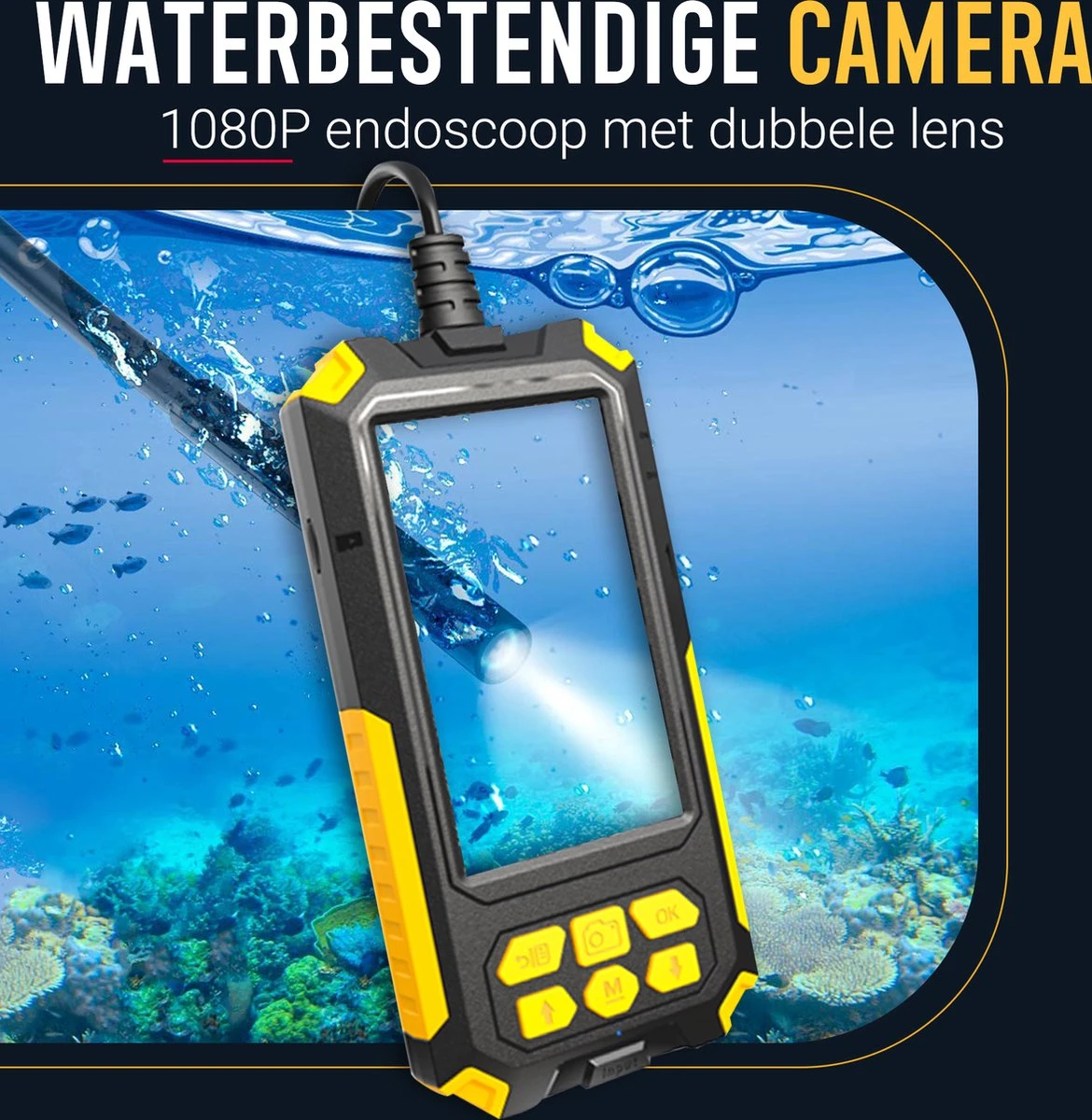 Endoscoop Camera Dual Lens Inspectiecamera 10M – Full HD – 4.5” Scherm – Luxe Opbergtas - IP68 Waterdicht – Incl. Micro SD Kaart 32GB 12 Endoscoop Camera Dual Lens Inspectiecamera 10M – Full HD – 4.5” Scherm – Luxe Opbergtas - IP68 Waterdicht – Incl. Micro SD Kaart 32GB - Afbeelding 10