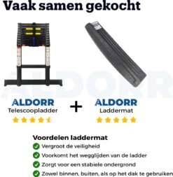 ALDORR Professional - Telescoopladder 5,20 Meter - Met Optigrip™ En Extra Diepe Treden 19 ALDORR Professional - Telescoopladder 5,20 Meter - Met Optigrip™ En Extra Diepe Treden -Makita Winkel 1171x1200 12