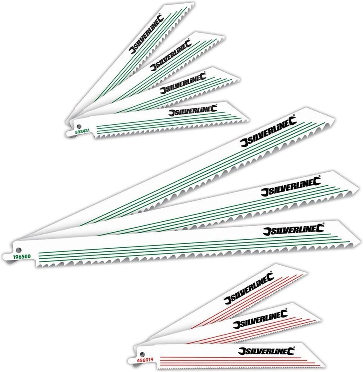 Silverline Reciprozaagblad Voor Hout En Metaal, 10 Pak HCS: 240 En 150 Mm 5 Silverline Reciprozaagblad Voor Hout En Metaal, 10 Pak HCS: 240 En 150 Mm - Afbeelding 3