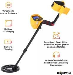 BrightWise® Professionele Metaaldetector Met LCD Display - Pinpointer - Metaaldetector Voor Volwassen - Hoofdtelefoon Aansluiting - Metaaldetector Profesioneel - Metaaldetector Voor Kinderen -Makita Winkel 1173x1200 4