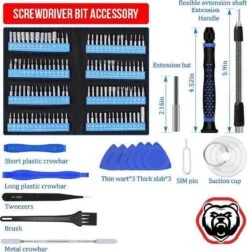 Brute Strength - 126 Delige Precisie Schroevendraaierset Magnetisch - Universeel - Magnetisch - Gereedschapset- Schroevendraaiers - Bitset Met Torx - Cadeau Voor Man -Makita Winkel 1174x1200 8