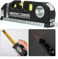 Laserwaterpas – 3 Verschillende Lasers – Inclusief Rolmaat 2,50 Cm - Klussen - Waterpas Met Laser - Torpedo Waterpas -Makita Winkel 1176x1200 13