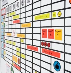 2DOBOARD Herschrijfbare Balk Whiteboard Magneten - 15 X 2,5 Cm - 25 Stuks - Mix: 5 Kleuren - Planbord Kind - Weekplanner Kind -Makita Winkel 1178x1200 2