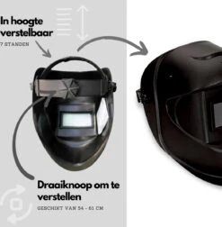 Climax Laskap 405-CPA - Inclusief Draaiknop - Geïntegreerde Zweetband - Lasmasker - Gezichtsbeschermkappen -Makita Winkel 1178x1200