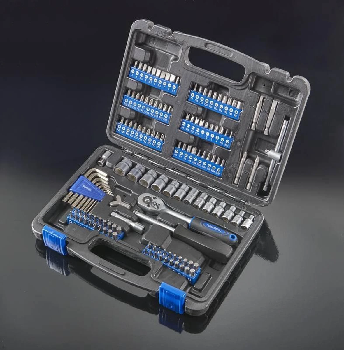 Steeksleutel En Bits Set 132 Stuks 4 Steeksleutel En Bits Set 132 Stuks - Afbeelding 2