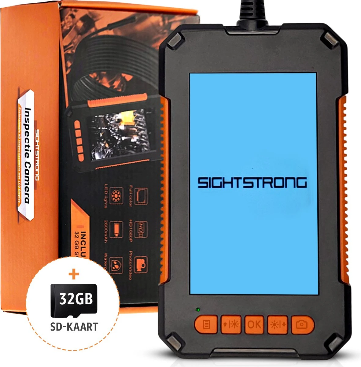 Sightstrong Inspectiecamera Met Scherm 5M - 1080P HD - 4.3 Inch LCD Scherm - Incl. 32GB SD-Kaart- IP67 Waterdicht - LED Verlichting - Endoscoop - Inspectie Camera 3 Sightstrong Inspectiecamera Met Scherm 5M - 1080P HD - 4.3 Inch LCD Scherm - Incl. 32GB SD-Kaart- IP67 Waterdicht - LED Verlichting - Endoscoop - Inspectie Camera