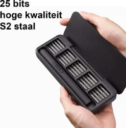 Hoto - Precisie Elektrische Schroevendraaier Set + Magnetische Mat – 25 Bits Hoge Kwaliteit - USB-C Oplaadbaar – Voor Professionele Reparatie - Zwart 22 Hoto - Precisie Elektrische Schroevendraaier Set + Magnetische Mat – 25 Bits Hoge Kwaliteit - USB-C Oplaadbaar – Voor Professionele Reparatie - Zwart -Makita Winkel 1182x1200 3
