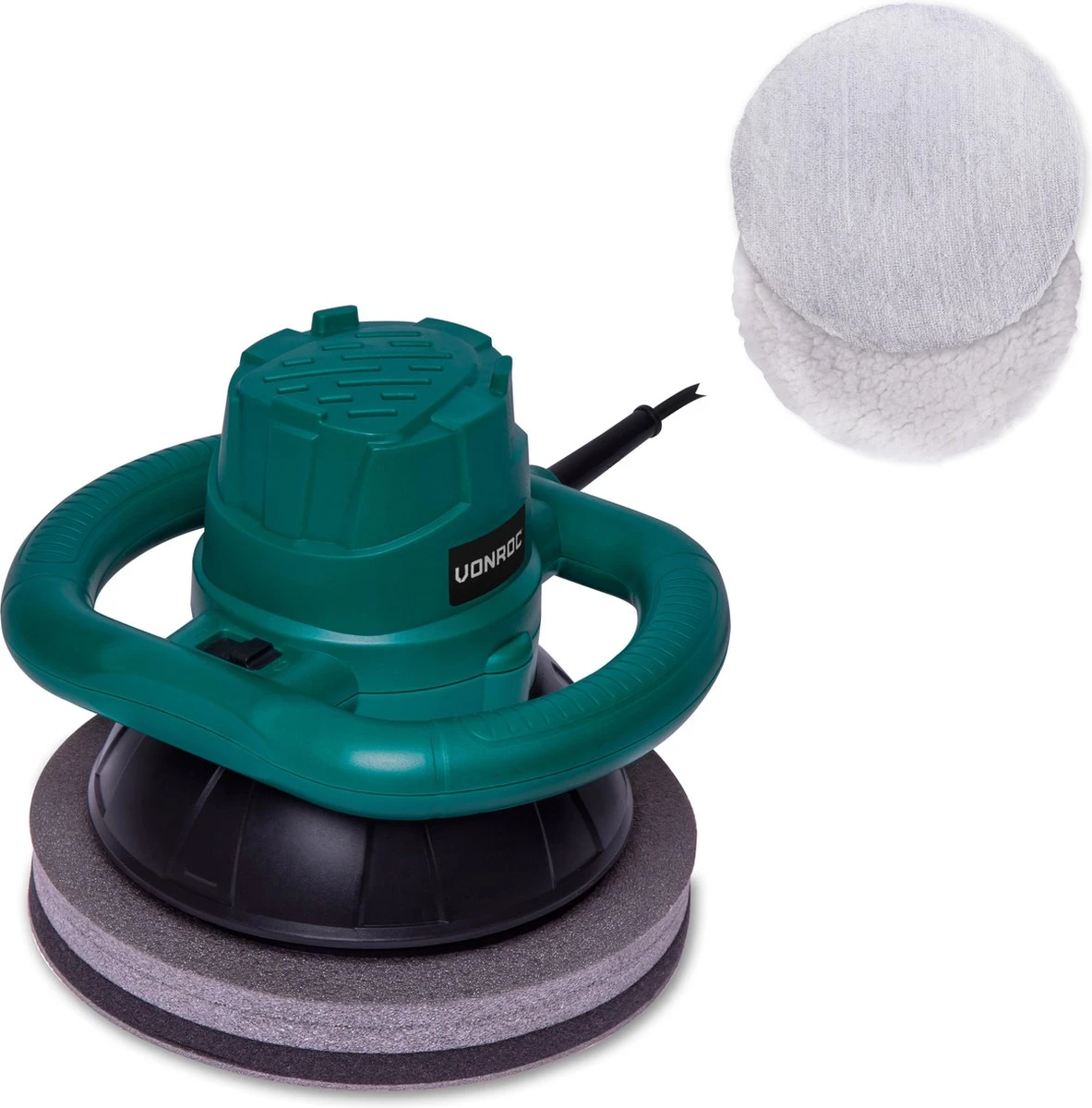 VONROC Excentrische Polijstmachine 120W – Ø240mm – Incl. 2 Polijsthoezen Met Opbergtas 3 VONROC Excentrische Polijstmachine 120W – Ø240mm – Incl. 2 Polijsthoezen Met Opbergtas