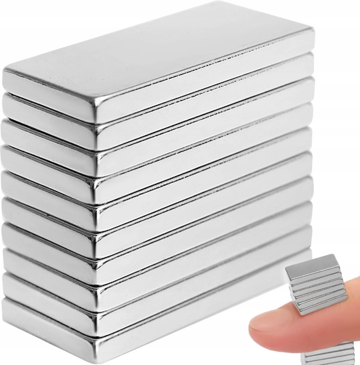 Set Van 50 Supersterke Mini Neodymium Magneetjes - Super Sterke Kleine Magneten - Rechthoekig - Platte Magnets Voor Memobord/Whiteboard - 10x5 Mm - Permanente Magnetische Kracht - Set Van 50 Stuks 4 Set Van 50 Supersterke Mini Neodymium Magneetjes - Super Sterke Kleine Magneten - Rechthoekig - Platte Magnets Voor Memobord/Whiteboard - 10x5 Mm - Permanente Magnetische Kracht - Set Van 50 Stuks - Afbeelding 2