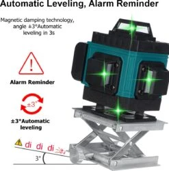 Merkloos FASGet Lijnlasers - Zelfnivellerende Kruislijnlaser 4D Bouwlaser - 8 Tot 16 Lijnen - 360° Graden Roterende Laser - Inclusief Statief En Hardcase -Makita Winkel 1184x1200 11