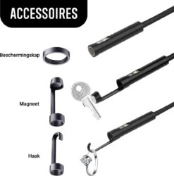 Endoscoop Camera HD Inspectiecamera 5M – 5.0” Scherm – Luxe Opbergtas - IP67 Waterdicht – Incl. Micro SD Kaart 32GB -Makita Winkel 1186x1200 18