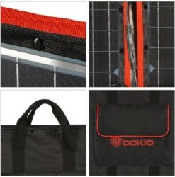 Compleet 100W Opvouwbare Zonnepaneel Set - Monokristallijn Zonnepaneel - 12V - Daglichtpaneel - Zonnepaneel Camper - Met Omvormer -Makita Winkel 1186x1200 24