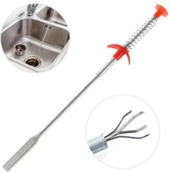 Mooije Gootsteenontstopper/ Ontstoppingsveer - RVS