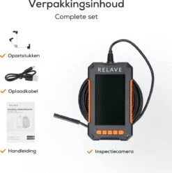 Relave Inspectiecamera Met Scherm 5M - Endoscoop - 1080P HD - 4.3 Inch LCD Scherm - IP67 Waterdicht - LED Verlichting - Inspectie Camera 15 Relave Inspectiecamera Met Scherm 5M - Endoscoop - 1080P HD - 4.3 Inch LCD Scherm - IP67 Waterdicht - LED Verlichting - Inspectie Camera -Makita Winkel 1188x1200 8