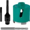 VONROC Diamant Dozenboor SDS-Plus – 82mm - Universeel – Incl. Diamantboor, Centreerboor, Uitdrijfpen En SDS-plus Adapter