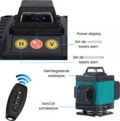 Dokx Zelfnivellerende Kruislijnlaser 16 Lijnen - Hardcase - 360° Graden Roterende Laser - Hardcase -Makita Winkel 1190x1200 11