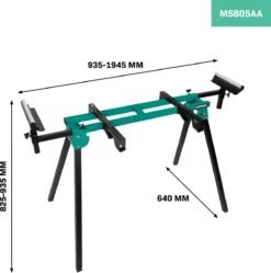 VONROC Onderstel Voor Afkortzaag – Universeel Onderstel – In Hoogte En Breedte Verstelbaar – 150 Kg Draagvermogen -Makita Winkel 1190x1200 2