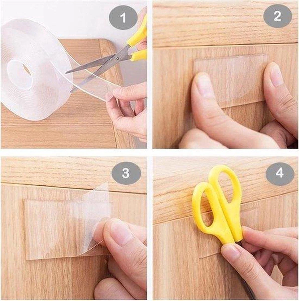 Nano Tape - 3 Meter Lang - Dubbelzijdig - Klus Reparatie Tape - Krachtig - Herbruikbaar - Waterdicht 9 Nano Tape - 3 Meter Lang - Dubbelzijdig - Klus Reparatie Tape - Krachtig - Herbruikbaar - Waterdicht - Afbeelding 7