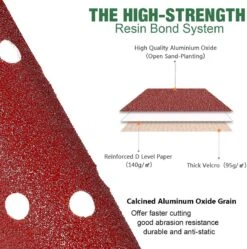 Faseras Schuurschijf/Schuurpapier Set - 120 Stuks - 125MM - 60/80/120/180/240 Grit - Klittenbandbevestiging - Voor Excentrische Schuurmachines -Makita Winkel 1192x1200 5