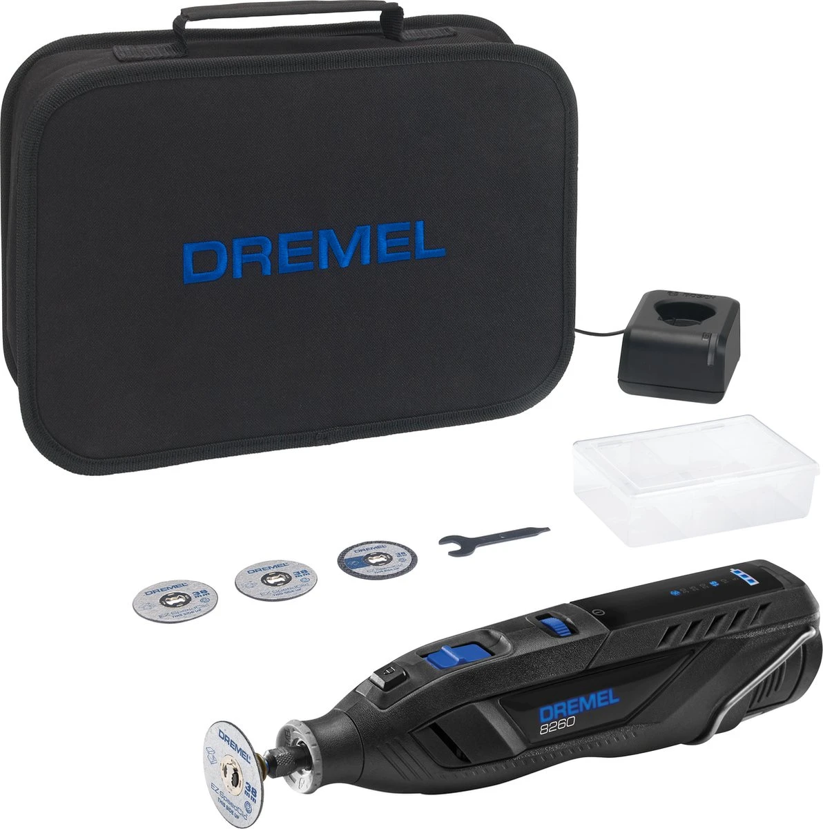 Dremel 8260 Multitool - Met Accu En Lader - Incl. Accessoires 3 Dremel 8260 Multitool - Met Accu En Lader - Incl. Accessoires