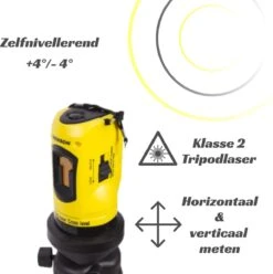Zelfnivellerende Kruislijnlaser 10 Meter - Laserwaterpas - Lijnlaser - Bouwlaser - Zelfnivellerend - Met Statief - Opbergkoffer -Makita Winkel 1193x1200 20