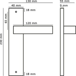 Eliot Blind Incl. Loopslot - Deurklink Set - Insteekslot - Mat Zwart - Rechthoekig Model - Complete Set 7 Eliot Blind Incl. Loopslot - Deurklink Set - Insteekslot - Mat Zwart - Rechthoekig Model - Complete Set -Makita Winkel 1193x1200 24