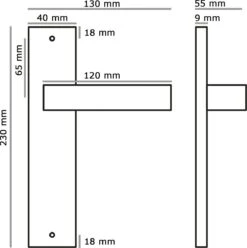 Eliot Deurklink - Op Schild - Mat Zwart - Complete Set -Makita Winkel 1193x1200 26
