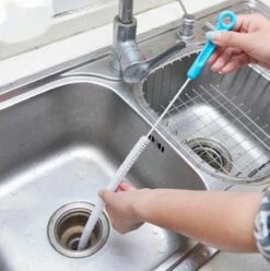 Gootsteen Ontstopper - Afvoerpijpontstopper - Ontstoppingsveer - Herbruikbaar - Gootsteenborstel - Afvoerontstopper - Reinigingsveer - Wasbak Reiniger - Afvoer Filter - Riool Buisje - Pijp - Keuken - Badkamer - Blauw - Wit - Rioolveer -Makita Winkel 1196x1200 30