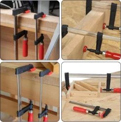 Merkloos GoldTools Schroef-lijmklem - 2 Stuks - Lijmklem - Lijmtang - F-spanklem Lijmklem - F-klem - Rood - 50x300mm -Makita Winkel 1197x1200 28