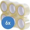 DULA Verpakkingstape - Transparant - PP Tape - 50mmx66m - 6 Rollen Dozentape -Makita Winkel 1197x1200 36