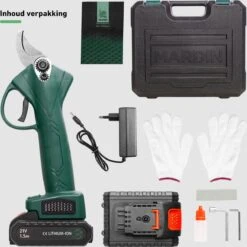 Mardin Elektrische Snoeischaar - Accu Snoeischaar – Elektrische Heggenschaar – Snoeischaar - Inclusief Koffer - Extra Accu - Groen -Makita Winkel 1198x1200 22
