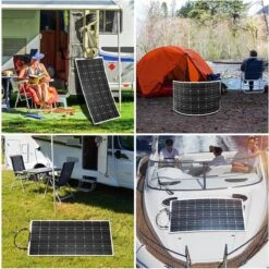 Merkloos Zonnepaneel - Flexibel Zonnepaneel - Zonnepaneel Camper - Zonnepaneel Draagbaar - Duurzaam - Ecologisch - 100x 50 Cm -Makita Winkel 1198x1200 48