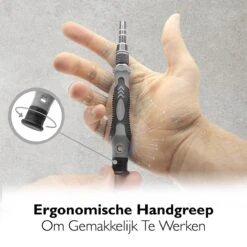 Dieux® - 125 Delige Precisie Schroevendraaierset - Grijs - Magnetisch - Schroevendraaier - Gereedschapset - Bidset - Gereedschap - Reparatie - Werkbank - Opbergbox - Pasen -Makita Winkel 1199x1200 14