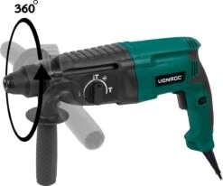 VONROC Boorhamer 800W – 3 Joule – SDS Plus – 4 Functies – Incl. Tandkransboorkop En Accessoires -Makita Winkel 1200x1000 1