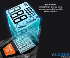 ALDORR Tools - Vochtmeter - Vochtigheidsmeter Voor Hout/wanden/bouwmateriaal - Incl 2x AAA Batterijen - LCD Display -Makita Winkel 1200x1000 21